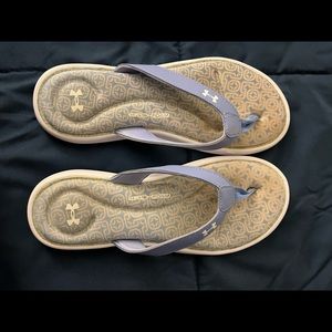 Under Armour memory foam flip flops